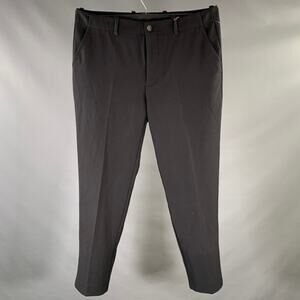 MR TURK Size 36 Black Polyester Blend Flat Front Dress Pants